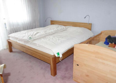 schlafzimmer Bett mit SAMINA Matraze